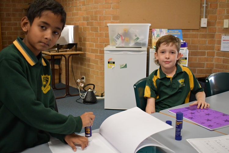 Year 2 students in class - Fahan and Ed