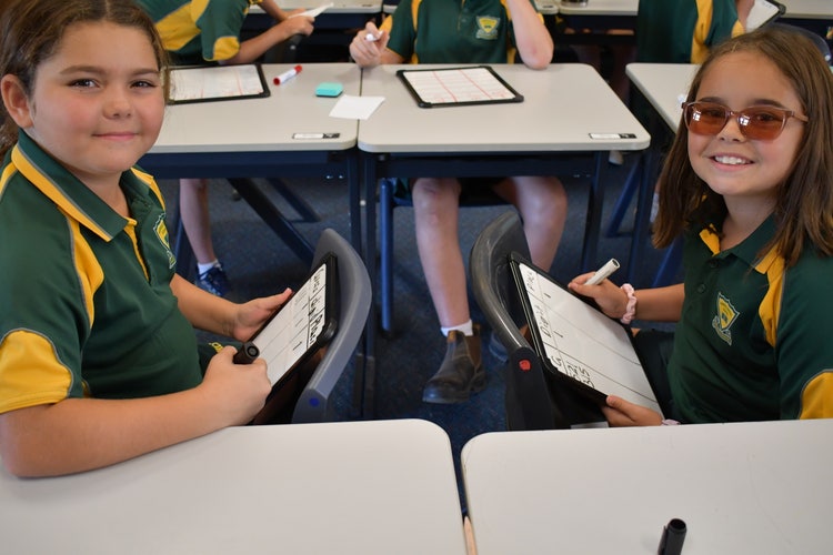 Primary classroom with Year 5 students